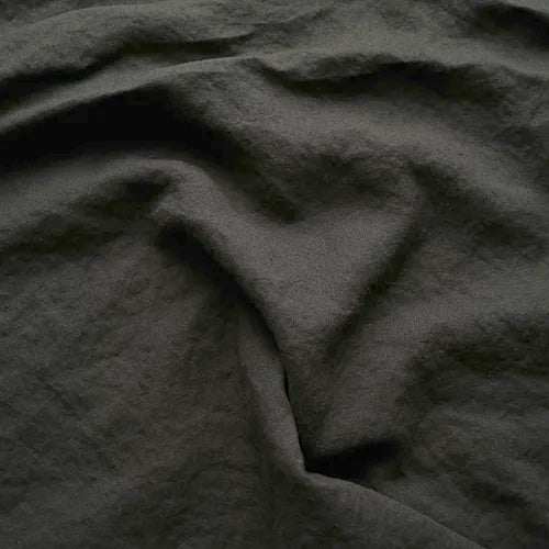 Linen colour jet-black for bourdon edged curtain