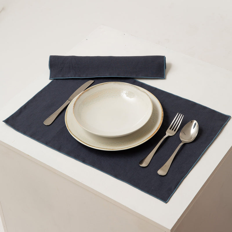 Bourdon Edge Linen Placemats 