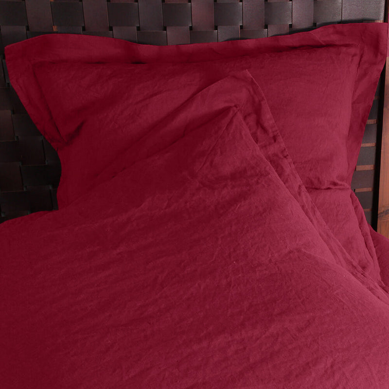 Flanged Linen Pillowcases 