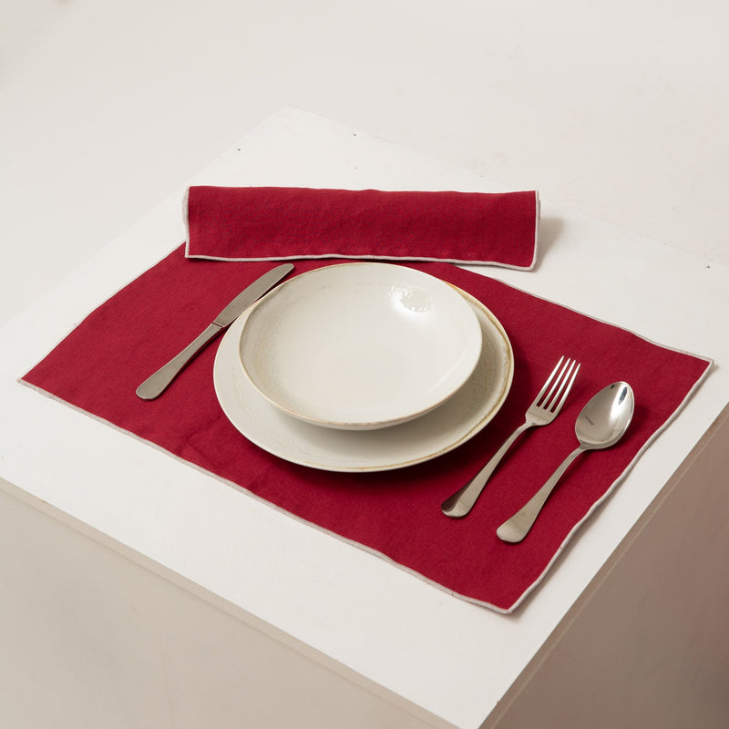 Bourdon Edge Linen Placemats 