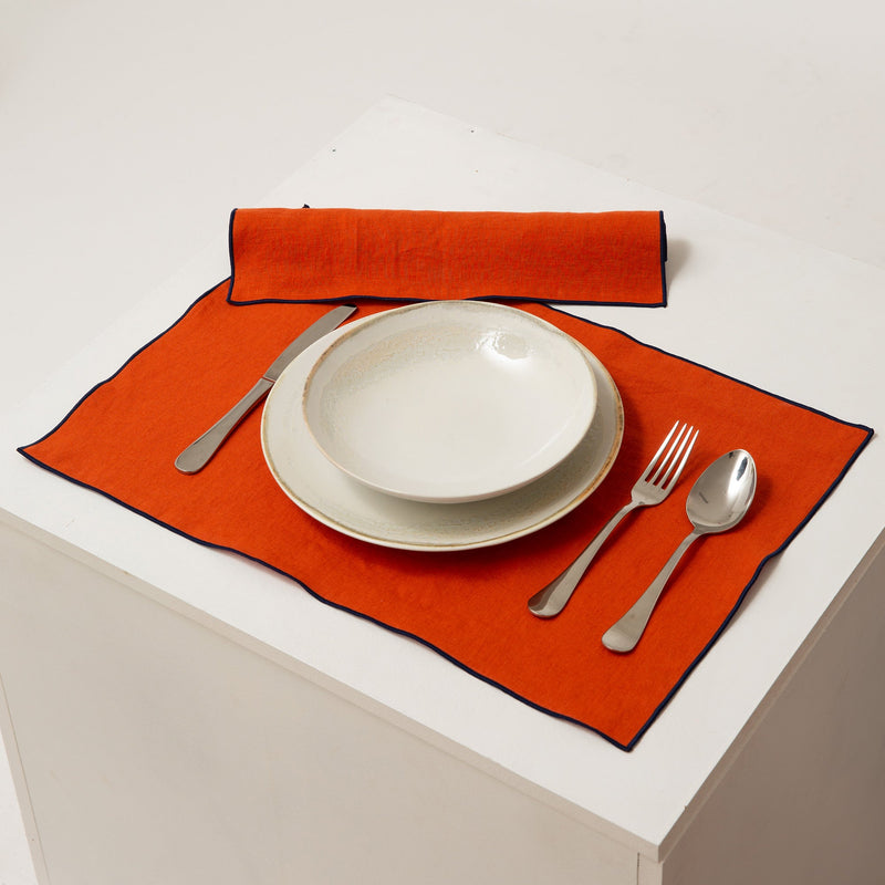 Bourdon Edge Linen Placemats 