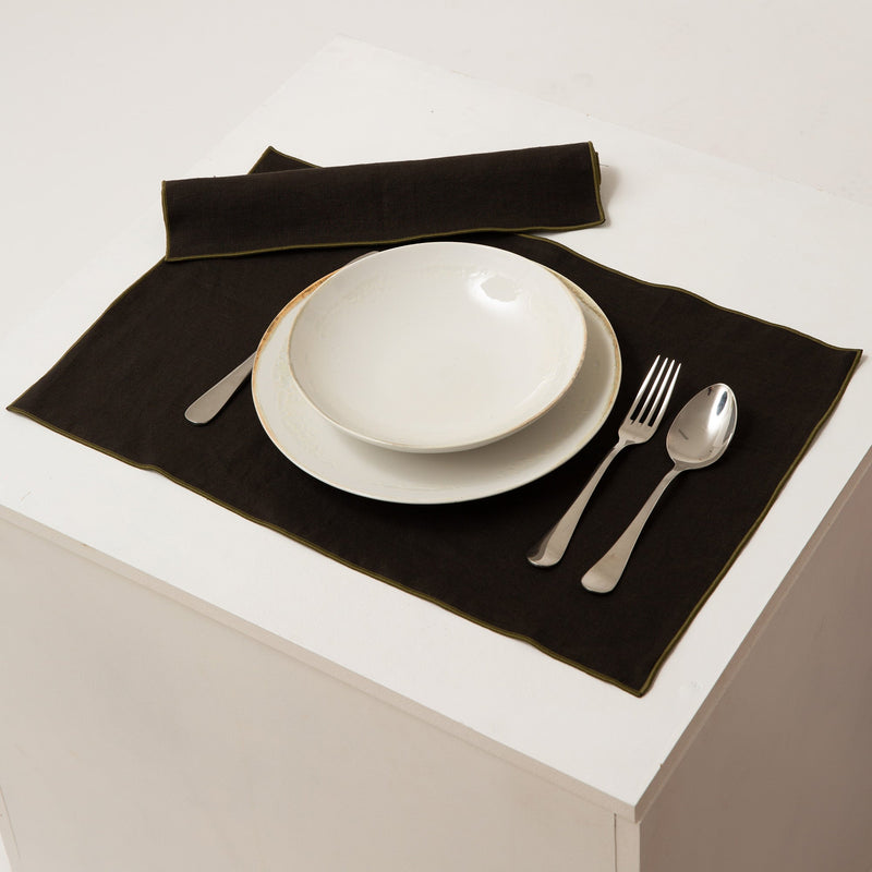 Bourdon Edge Linen Placemats 