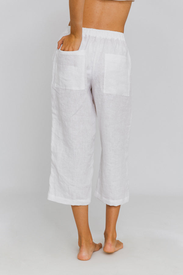 Linen Bermuda "Julia" 01