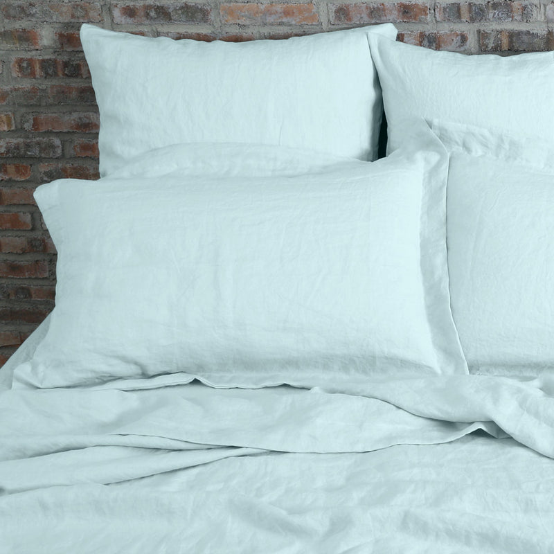Flanged Linen Pillowcases 