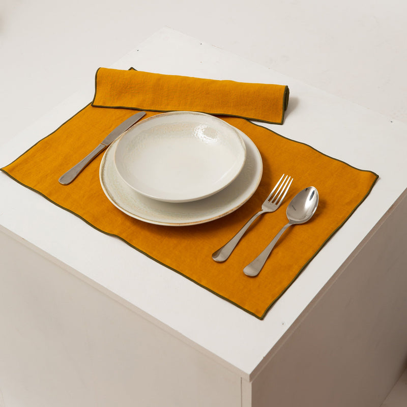 Bourdon Edge Linen Placemats 