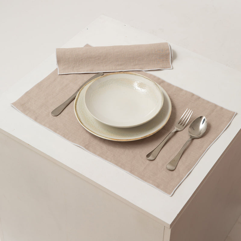 Bourdon Edge Linen Placemats 