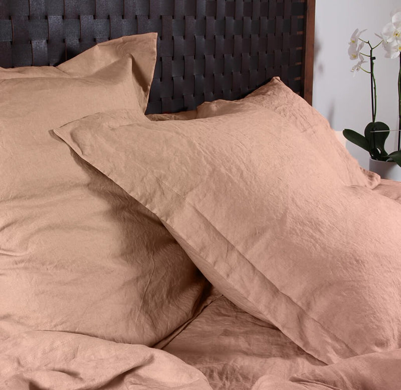 Flanged Linen Pillowcases 